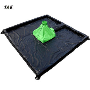 4M X 15M Geel 22 Oz. Vcp Materiaal Mini Eend Vijver Flexibele Foam Muur Olie Barrière Spill Containment Berm - Product Image 4