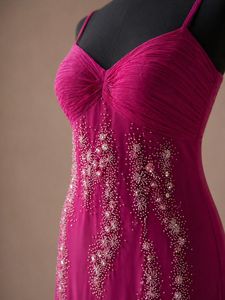 Designer Luxury Georgette Full Length Dress with Heavy Hand Embroidery Stone Beads Sequin and Floral Work Glamorous Evening Gown - Product Image 2