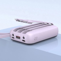 2025 Neuheiten Hersteller Powerbank LED-Display 22,5W Schnellladung Kabel 10000mAh Power Bank