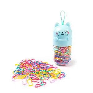 New Lucky Cat cartoon bottled rubber band little girl ties hair curl disposable small rubber band