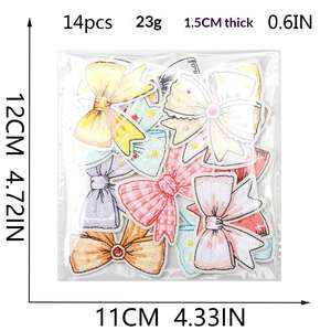 Patch thermocollant artistique en tissu polyester brodé avec nœud pour la décoration de pinces à cheveux, sacs et projets DIY - Product Image 2