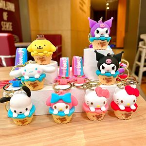 Nuevo Llavero de Cono de Helado de Dibujos Animados, Colgante de My Melody, Exquisito, de Goma Suave y Plástico Transpirable, Pequeño Regalo para Coche y Bolso - Product Image 2