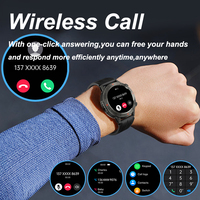 SENBONO Éxito de Ventas Smartwatch S81PRO para Hombre con Llamadas, Ritmo Cardíaco, Resistente al Agua, Batería Grande y Esfera Redonda para iOS y Android