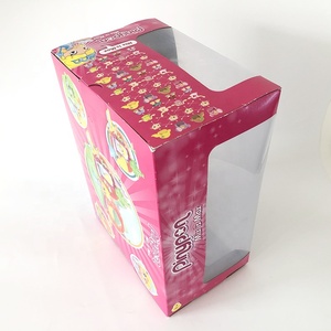 Hộp Quà Giấy Tráng 400G Với Búp Bê Tự Làm Bằng Nhự<span class=keywords><strong>a</strong></span> PVC Trong Suốt Lớn Màu Đỏ Có Cử<span class=keywords><strong>a</strong></span> Sổ - Product Image 2