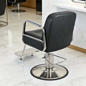 Internet Celebrity High-end Leather Hair Salon <b>Chair</b> with 360 Degree Swivel and Lifting Function Modern Design - Product Image 3