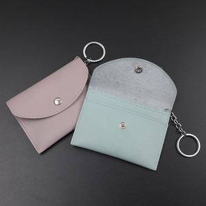 Kanniki. Portefeuille court unisexe en PU imperméable avec bouton, style coréen, pour étudiants, porte-cartes bancaires, en polyester, cadeau d'affaires, direct usine - Product Image 1
