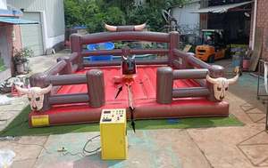 Taureau mécanique gonflable rose <span class=keywords><strong>pour</strong></span> l'extérieur, jeu sportif de rodéo <span class=keywords><strong>pour</strong></span> cowboy/cowgirl, idéal <span class=keywords><strong>pour</strong></span> la <span class=keywords><strong>location</strong></span> événementielle - Product Image 5