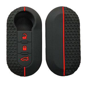 3 bottoni in Silicone custodia per chiave auto a distanza <span class=keywords><strong>Fiat</strong></span> 500 Ducato 500L Lancia Musa <span class=keywords><strong>Panda</strong></span> <span class=keywords><strong>accessori</strong></span> - Product Image 2
