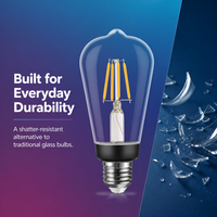 Bombilla LED de Filamento A60 Resistente a Altas Temperaturas y a Impactos