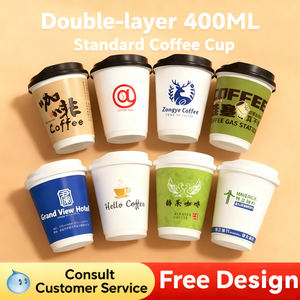 Vasos de Papel Desechables Personalizados al por Mayor de 8 oz, Blancos, Negros y Marrones, con Tapas Recubiertas de PE para Café y Bebidas Calientes - Product Image 4