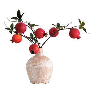 Rama de granada artificial con hojas y frutos de espuma para decoración del hogar y accesorios de fotografía - Product Image 5