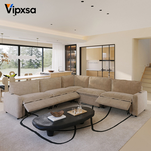 Maßgefertigtes elektrisches Lounge-Sofa für das Wohnzimmer, U-förmiges Kombinationssofa-Set - Product Image 1