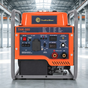 Portable 1 Phase Open Frame 4-Stroke <b>Gasoline</b> Welding Machine with Recoil Start for Home Industry Use 4.7/5kW 3000RPM - Product Image 1
