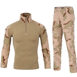 High Quality Knitted Polyester/Cotton Men's Training Suit Outdoor Tactical Uniform Breathable <b>Camouflage</b> G3 Frog Suit Anti-UV - Product Image 4