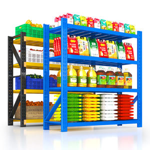 Estantería Metálica <span class=keywords><strong>de</strong></span> 4 Niveles Ajustables para Almacenamiento, Estanterías Metálicas para Almacenes, Estanterías Metálicas para Garajes, Precio <span class=keywords><strong>de</strong></span> Fábrica - Product Image 5