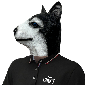 Máscara Facial de Látex Realista de Husky, Disfraz de Cabeza de Perro para Halloween, Fiestas de Disfraces, Eventos de Carnaval y Espectáculos - Product Image 2