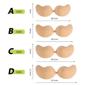 Sujetador Invisible de talla grande sin costuras adhesivo para mujer, sujetador Invisible de silicona adhesiva de realce transparente sin tirantes, novedad de 2025 - Product Image 2