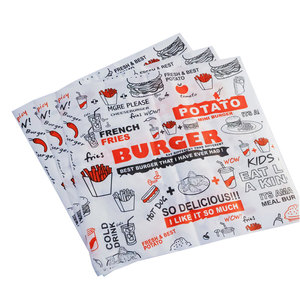 Festival Restaurant Bbq Party Food Picnic Premium Custom Logo Sandwich Burger <strong>Wrapping</strong> <strong>Paper</strong> Wax <strong>Paper</strong> Burger Food <strong>Paper</strong> Wrap - Product Image 1