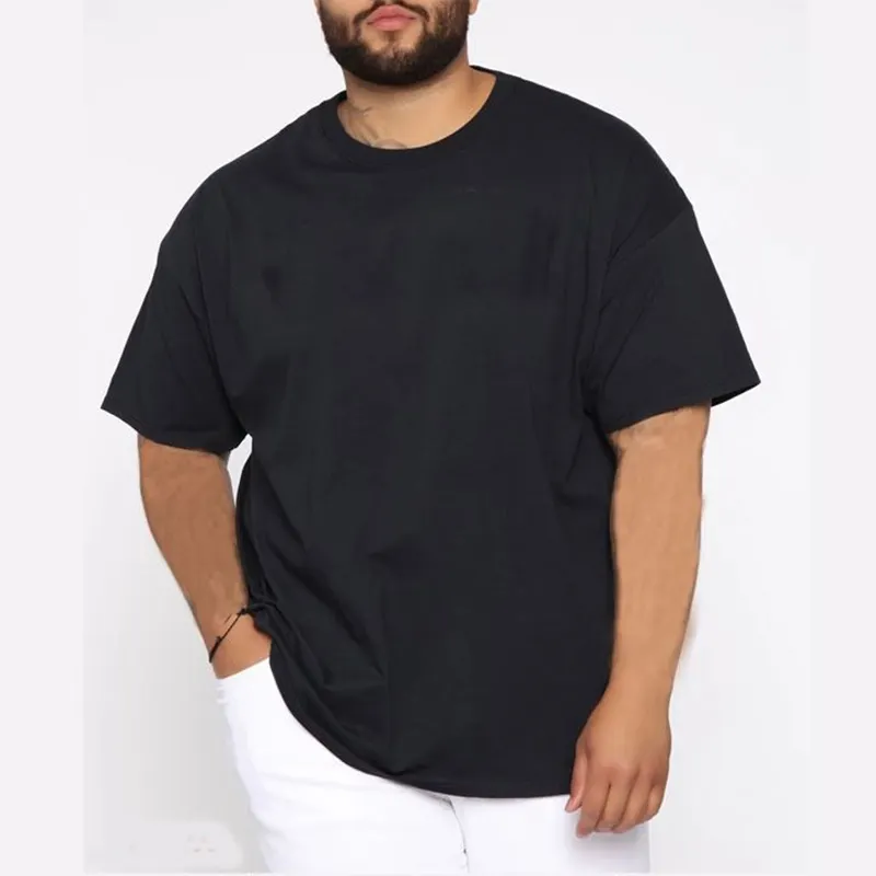 OEM yaz % 100 pamuk 220gsm süblimasyon logo ile özel erkekler puf baskı pamuk siyah t shirt erkekler için