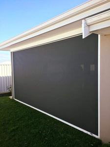 Tende <span class=keywords><strong>a</strong></span> <span class=keywords><strong>Rullo</strong></span> Motorizzate Elettriche su Misura di Grandi Dimensioni, Ignifughe e Antivento, per Esterni, Patio e Finestre con Sistema Zip Track - Product Image 4