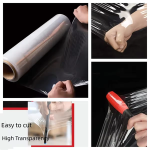 Polyethylene Shrink <b>Wrap</b> Roll Carton Pallet Packaging Transparent Stretch <b>Wrap</b> Lldpe Plastic Film <b>Wrap</b> - Product Image 5