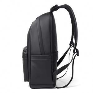 Sac à dos d'école en cuir PU imperméable pour hommes, nouveau logo personnalisé, grossiste en mode, sac à dos pour ordinateur portable pour étudiants - Product Image 2