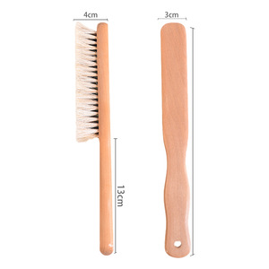 Cepillo de Crin de Ébano para Zapatos y Trajes, Herramienta de Aseo, Cepillo para Quitar el Polvo de la Ropa - Product Image 4