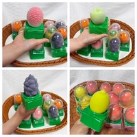 Glace en gros en forme de fruit, saveur litchi, très vendue, avec saveur de raisin, aliments exotiques de Chine, emballée en boîtes