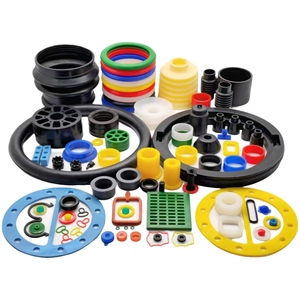 Fabricant de plastique, produits moulés en silicone noir personnalisés de haute qualité, pièces en caoutchouc FKM, silicone, NBR, EPDM - Product Image 3