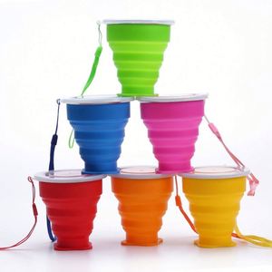 Gobelet pliable personnalisé avec logo, gadgets innovants, sans BPA, réutilisable, pliable, gobelets à café de voyage en silicone pour les sports de plein air - Product Image 1