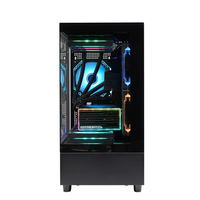 Nuevo Diseño de Caja de Ordenador para Juegos de Torre Completa, Compatible con Placas Base ATX y Micro ATX, con Efecto ARGB, Vidrio Templado, para PC de Escritorio