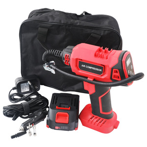 20V Lithium Tire Inflator Dual Cylinder LCD Display Portable For Compact Car Motorcycle - Product Image 1