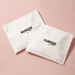 CPE Frosted Zipper Bags | Recyclable Self Seal Packaging for Clothing Underwear Apparel - Product Image 2