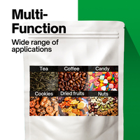 Sachet Ziplock Personnalisé Imprimé, Emballage Plastique, Pochette Autoportante en Papier Kraft Blanc, Emballage Alimentaire en Plastique, Sachet Autoportant