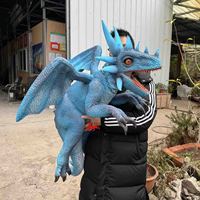 Petits dinosaures animatroniques, marionnettes à main, dragon bébé dinosaure