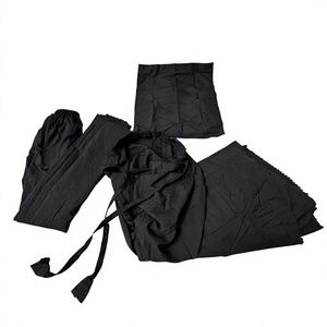 Waterproof Muslim Mukena Dress Compact Pouch Premium Black Mini Travel <b>Prayer</b> <b>Mat</b> Dress Set Eco-Friendly Lightweight Durable - Product Image 5