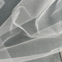 Tissu en maille 100% polyester à côtes côtelées, tissu respirant léger en tulle pour tente de camping, moustiquaire
