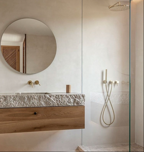 George Groep 2025 Nieuwe Design Badkamerkast Met Eendelig Rotsbak Voor Villa & Hotel - Product Image 2