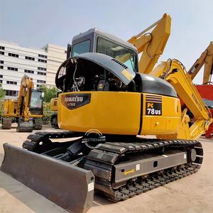 Excavadora Komatsu PC78US usada de 7 toneladas, máquina pequeña original japonesa multifuncional, excavadora sobre orugas a la venta - Product Image 1