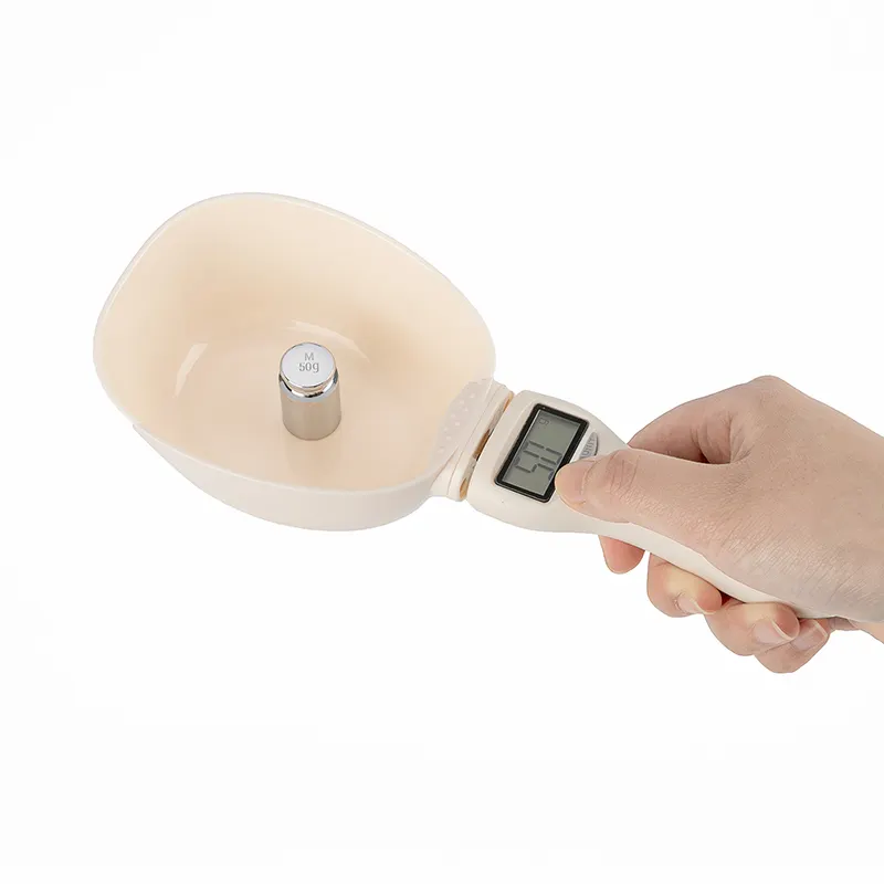 Ciotola di alta qualità Display a Led cibo animali domestici bilancia a cucchiaio misurino digitale tazza bilancia per alimenti bilancia digitale a cucchiaio 500g 0.1g