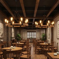 Luminaire suspendu en corde de chanvre rétro avec design industriel loft, finition noire, LED pour salles à manger, bars, magasins de vêtements et restaurants