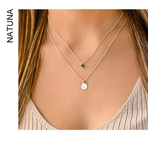 Fine Jewelry Collar Necklace Gold Para Mujer Cubic Zirconia 26 Letters S925 Sterling Silver Plated 925 Designer Fashion 18K