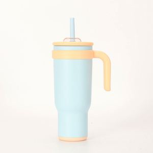 Leakproof Insulated Stainless Steel Tumbler With Classic Design Lid Straw Hot and <b>Cold</b> Beverages for Children - Product Image 5