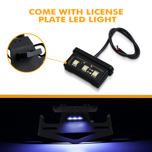 Support de plaque d'immatriculation NICECNC avec éclairage LED pour <span class=keywords><strong>Yamaha</strong></span> <span class=keywords><strong>Tenere</strong></span> <span class=keywords><strong>700</strong></span> 2019 <span class=keywords><strong>2020</strong></span> 2021 2022 2023 2024 - Product Image 6