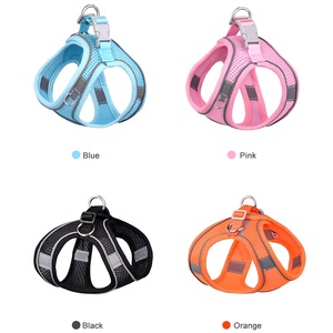 ベストハーネスの反射性のある柔らかく通気性のあるメッシュステップ猫や小型犬用のプルドッグハーネスなし - Product Image 6