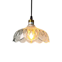 Lampu Gantung Industri dengan Kap Kaca Panjang, Cat Semprot Putih Hangat, E26, Tinggi Dapat Disesuaikan, untuk Dapur, Pulau Dapur, Tangga