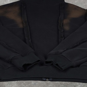 Sudadera con Capucha para Hombre, Nueva, de Alta Calidad, 100% Algodón, Vintage, con Cierre, Bordada, Estampada, Gruesa - Product Image 5