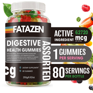 ODM Améliore la digestion Renforce la santé intestinale Nourrit la microbiote bénéfique Renforce l'immunité Probiotiques Enzymes digestives Gummies - Product Image 1