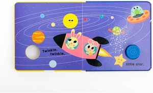 Livre sonore rond OEM, thème Twinkle Little Star, à chanter, avec des comptes-rendus pour l'heure du coucher, pages en carton, interactif, personnalisé - Product Image 4