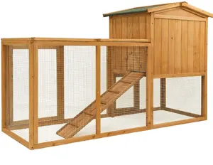 Chicken Coop Large Wooden Outdoor Bunny Rabbit Hutch Hen Cage With Ventilation Door Pet House Chicken Nesting Box